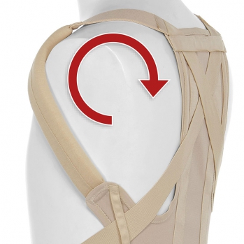 CORSETTO SEMIRIGIDO TORACO-LOMBO-SCRALE CON SPALLACCI - TLM IPERTEX