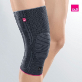 GENUMEDI - Ginocchiera elastica con anello rotuleo in silicone
